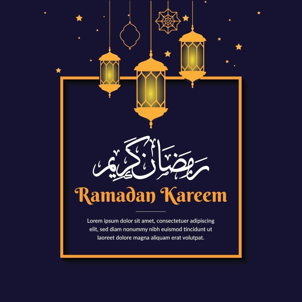 ramadan kareem greeting background template vector 6